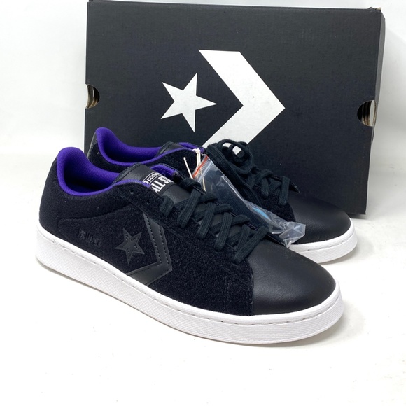 Converse Pro Leather Low Skate Women's Shoes Black Suede Casual Sneakers A01649C - Picture 6 of 11